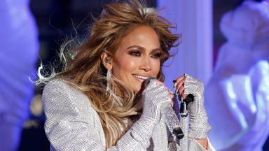 Jennifer Lopez performs in Times Square on New Years Eve, December 2020